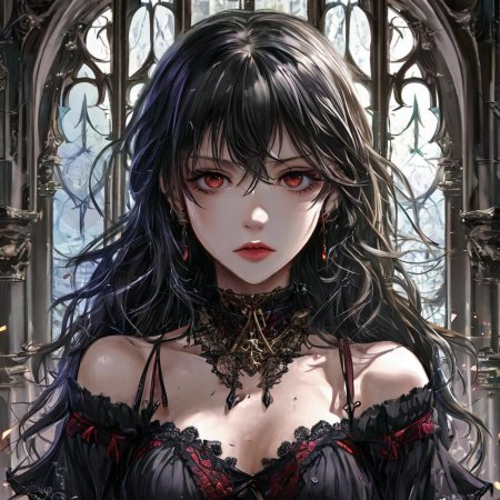 Девушка вампир аниме