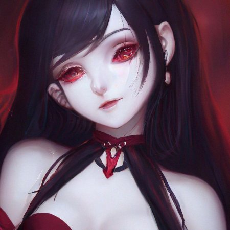 Вампирша аниме арт