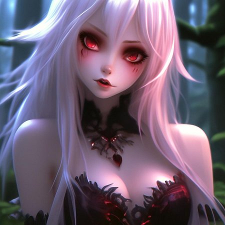 Девушка вампир арт