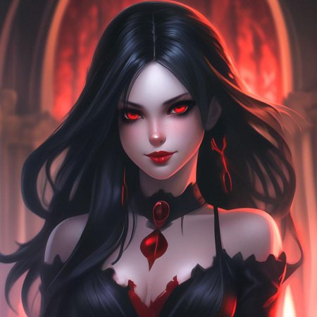 Вампир с красными глазами