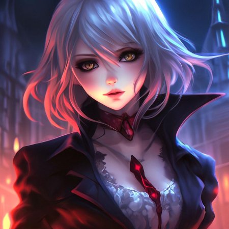 Девушка вампир аниме