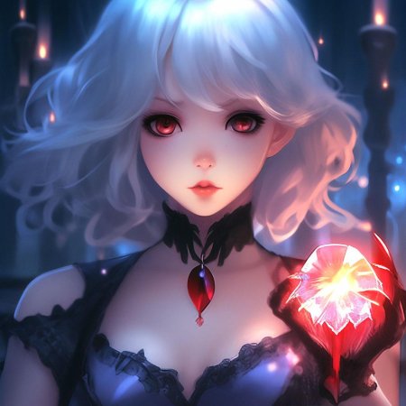 Девушка вампир арт