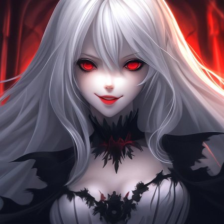 Вампир с белыми волосами