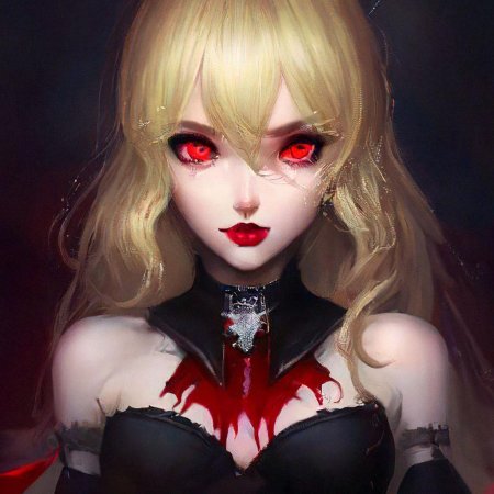 Вампир с красными глазами