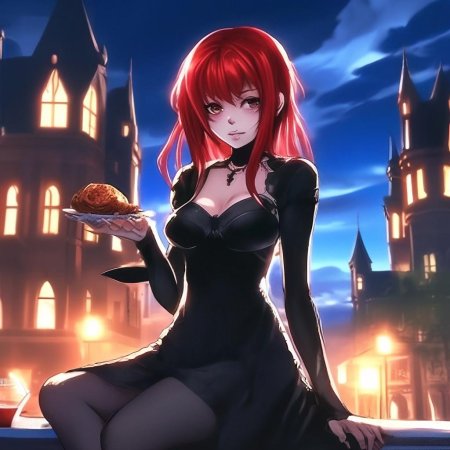 С красными волосами