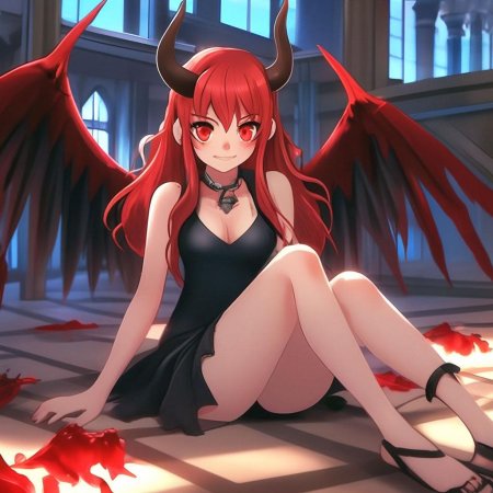 Аниме девушка демон