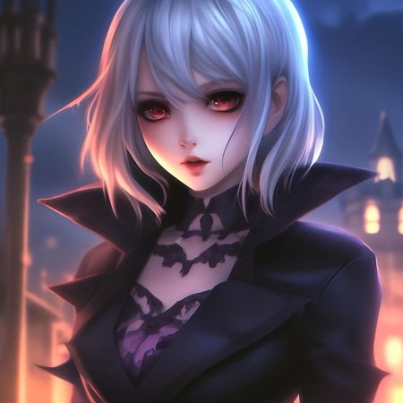 Вампир аниме девушка