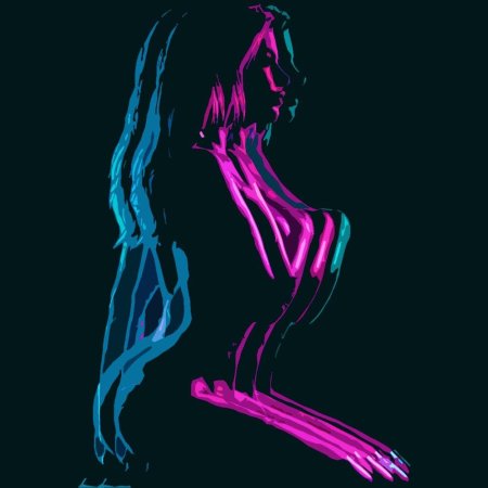 Девушка в неоне