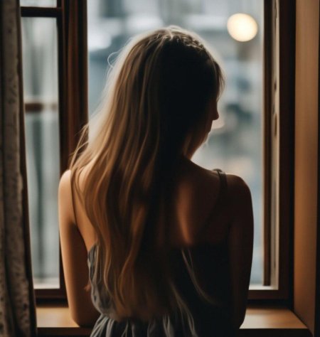 Девушка спина