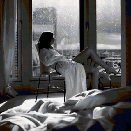 Девушка утром у окна