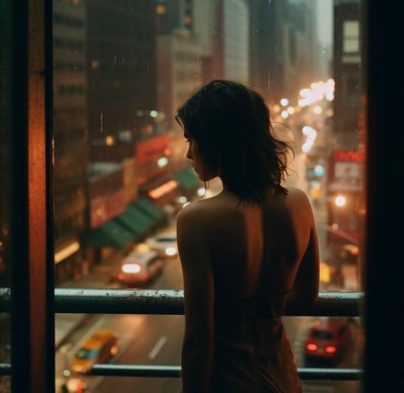 Девушка со спины брюнетка