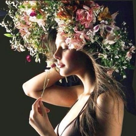 Фотосессия в цветах