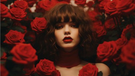 Портрет с розами