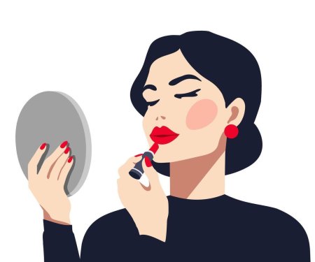 Девушка макияж