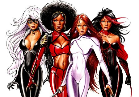 Супергерои женщины Марвел