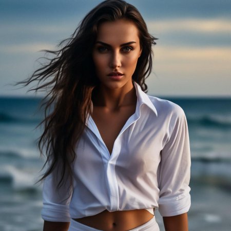 Фотосессия в мокрой рубашке