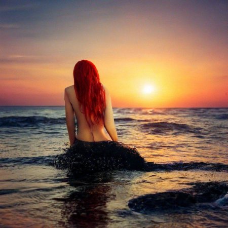 Русалка красивая девушка