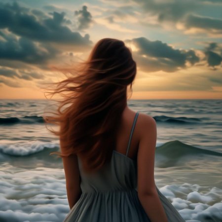 Девушки море