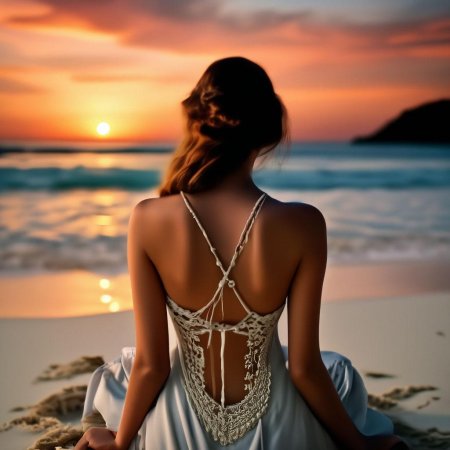 Пляж девушки