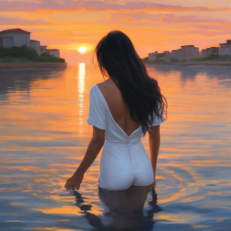 Девушка со спины