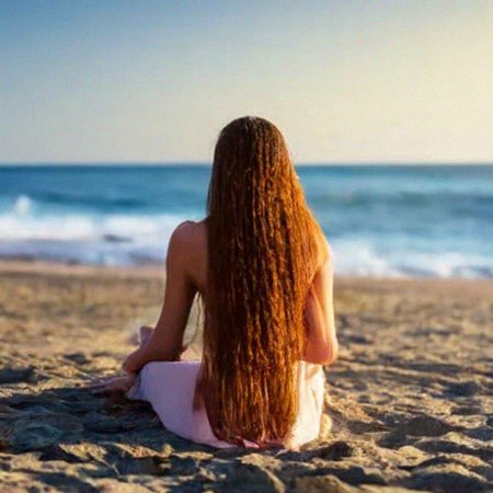 Красивые длинные волосы