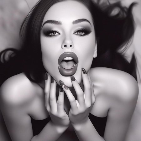 Макияж губы