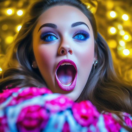 Яркие макияж