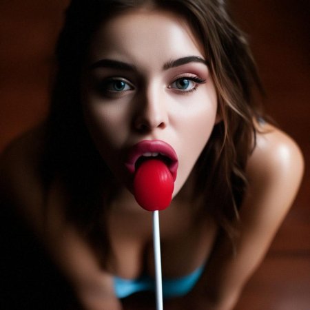 Чупа чупс во рту