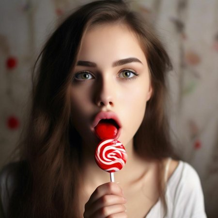 Девушка с леденцом