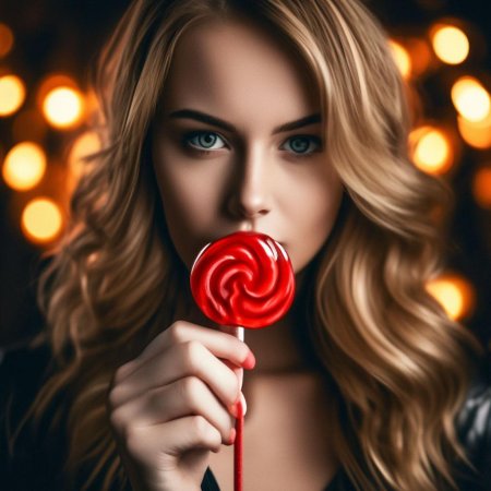 Девушка с леденцом