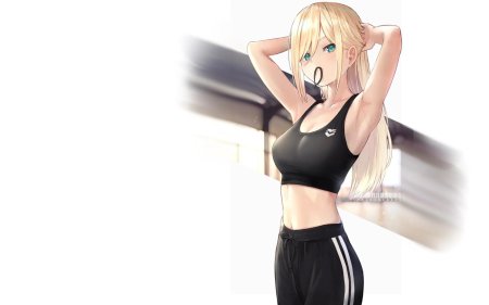 Фитнес аниме девушки