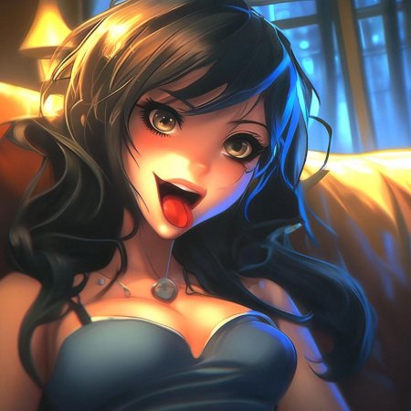 Аниме девушки с высунутым языком