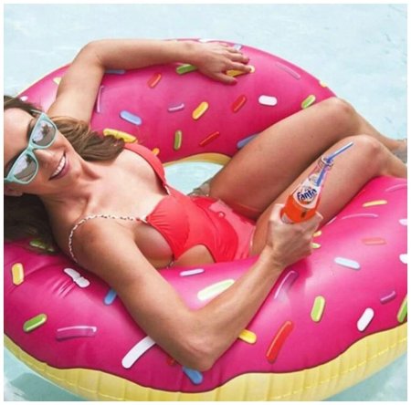 Круг надувной пончик 120 см