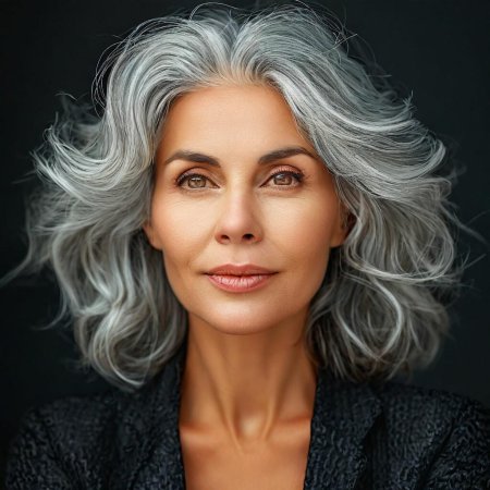 Седая женщина