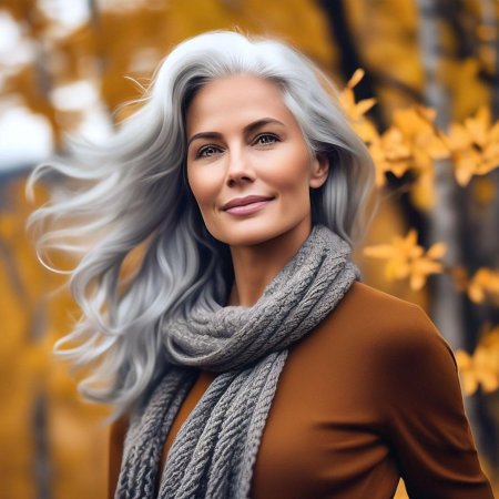 Красивая пожилая женщина