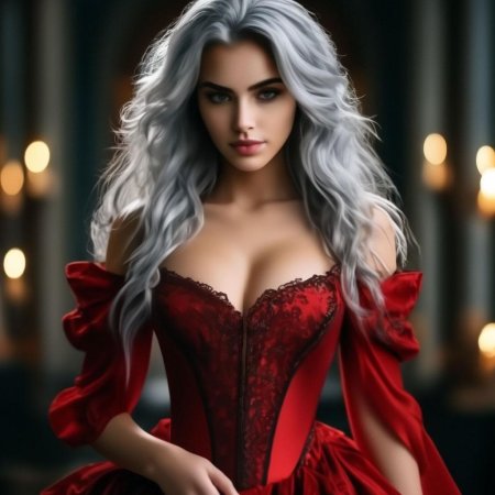 Шикарное красное платье