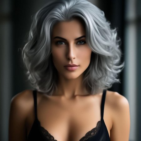 Голые женщины с седыми волосами