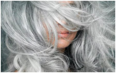Седой цвет волос