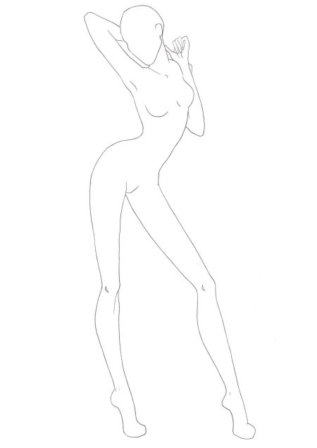 Макет человека для рисования