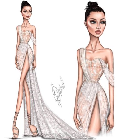 Эскизы платьев