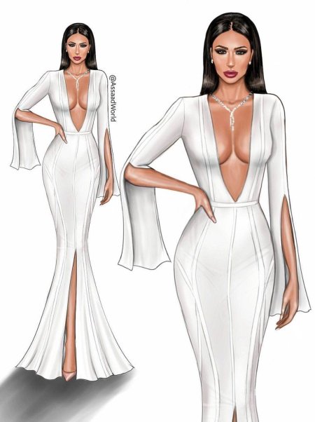 Эскизы платьев