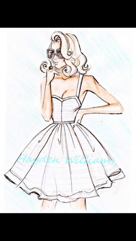 Эскизы платьев