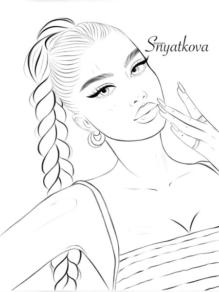 Раскраска девушек