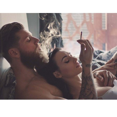 Красивая пара с бородой