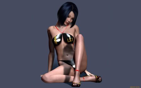 Голые девки компьютерная Графика