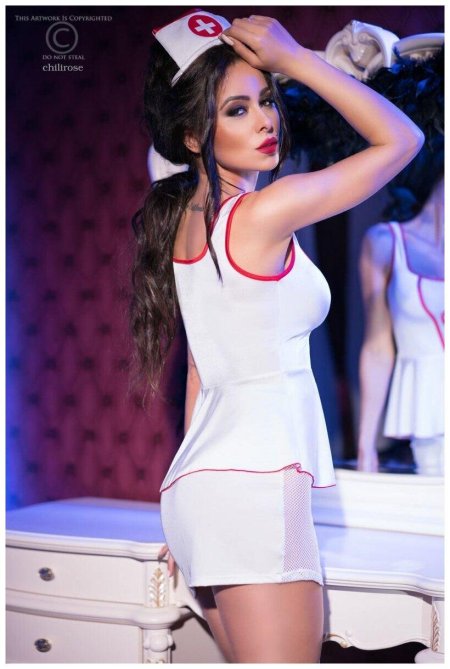 Костюм медсестры Chilirose, s/m; l/XL CR-3854