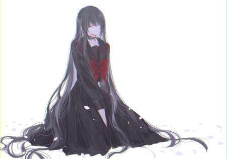 Аниме девушки с длинными волосами