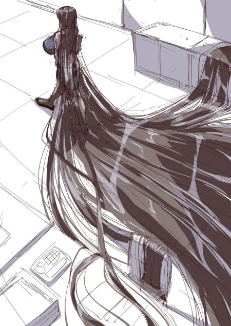 Волосы аниме