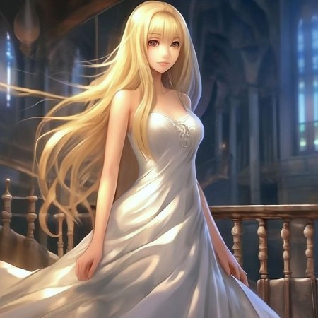 Блондинка аниме