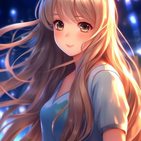 Милая аниме девушка